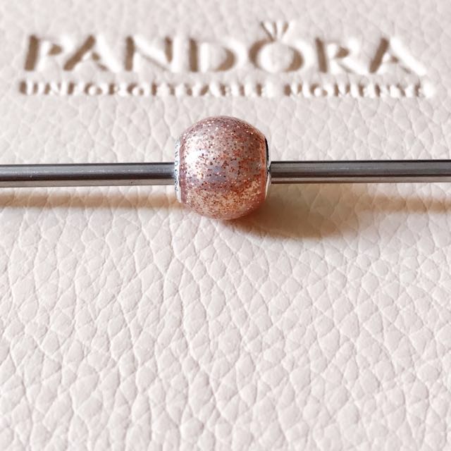 INSTOCK Pandora Rose and Gold Glitter Balls