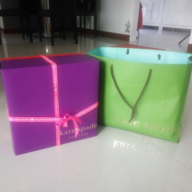 kate spade purse gift box