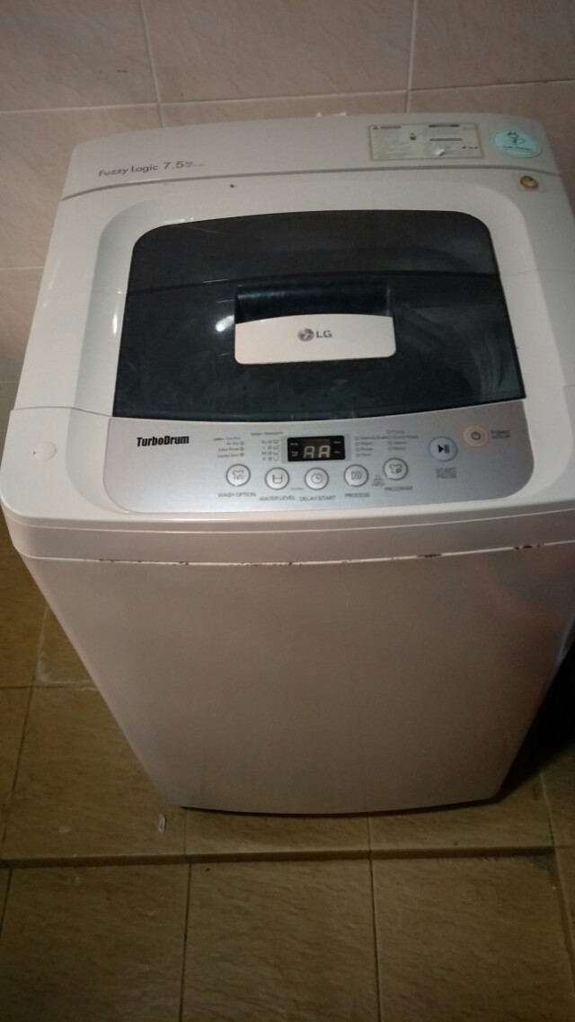 Lg fuzzy logic 7.5 hotsell kg washing machine