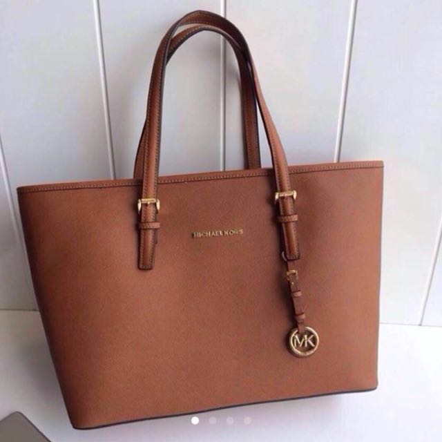 mk brown handbag
