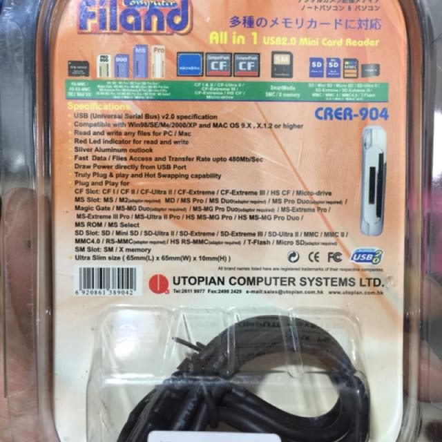 Mini Card Reader （分類：電腦線、轉接線及轉換器）位於 Hong Kong。 由 andyprince_378 提交（商品編號 145543905，圖片 2）。簡介： 。