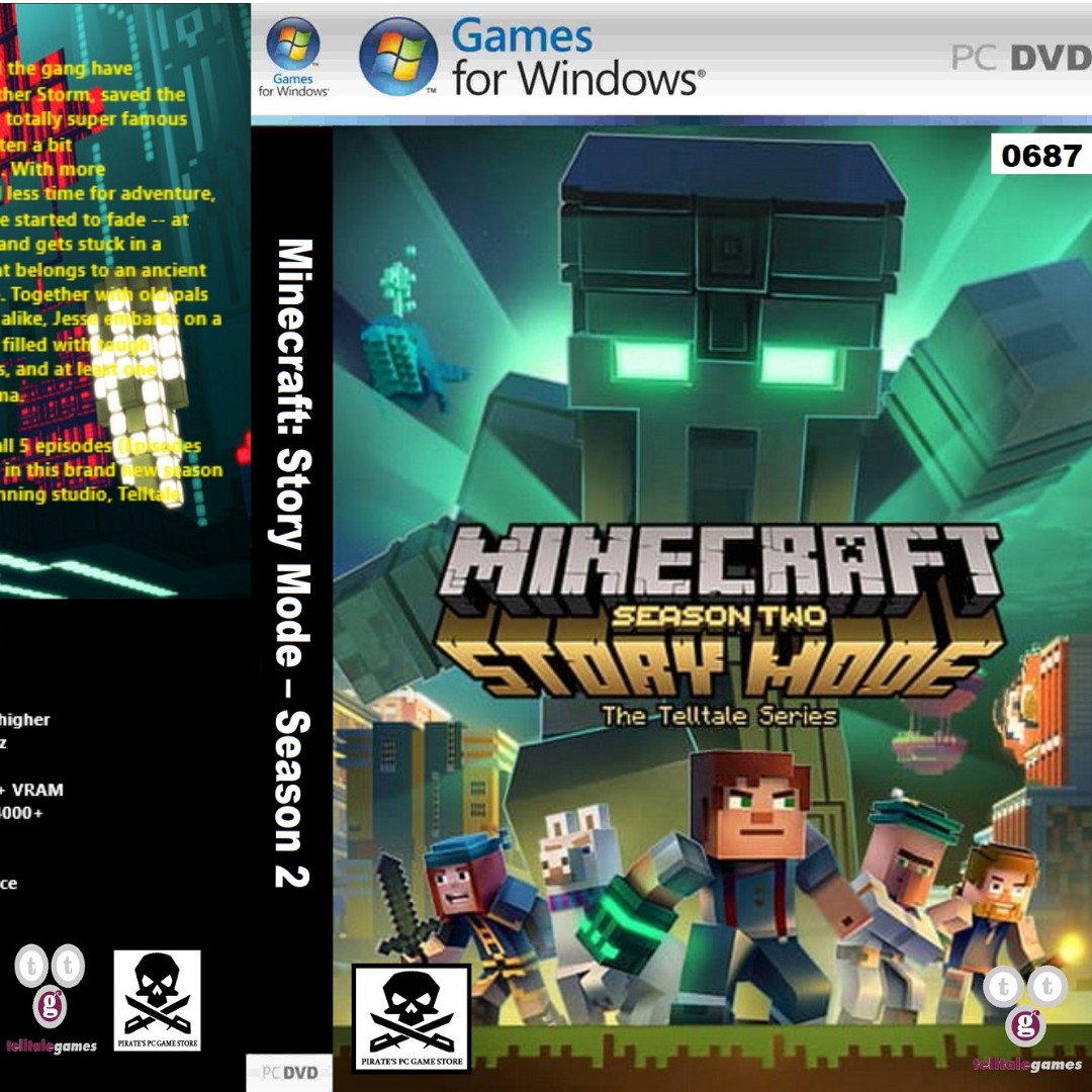 Pensativo tímido bar PC) Minecraft Story Mode – Season 2, Video Gaming, Video Games, PlayStation  on Carousell