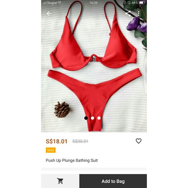 push up plunge bathing suit top