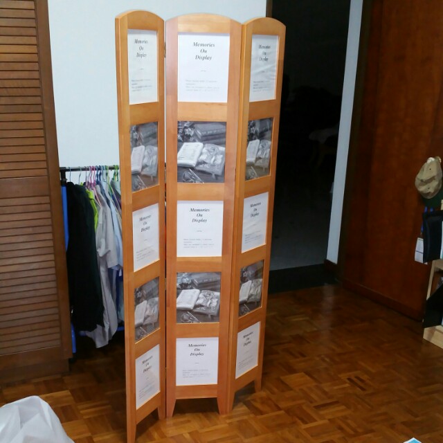 Room Divider with 15 photo frames, Furniture & Home Living, Home Decor