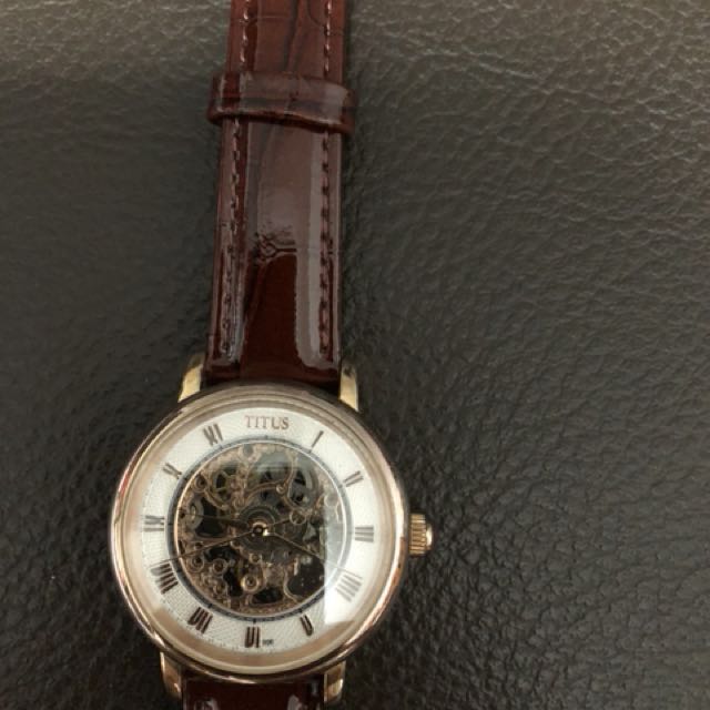 titus skeleton watch