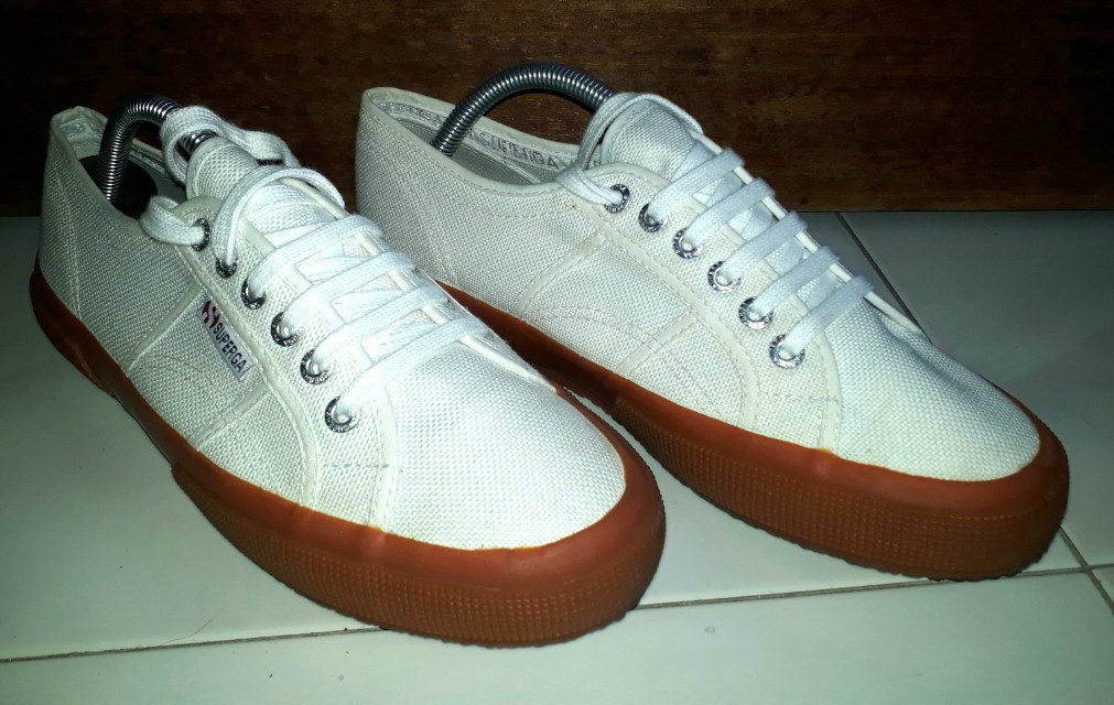 Superga White Gum Sole Men s Fashion Footwear Sneakers on Carousell