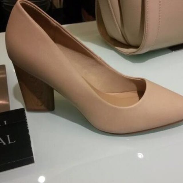 Urban N Co Aster Basic Heels Nude 8cm Fesyen Wanita Sepatu Di Carousell