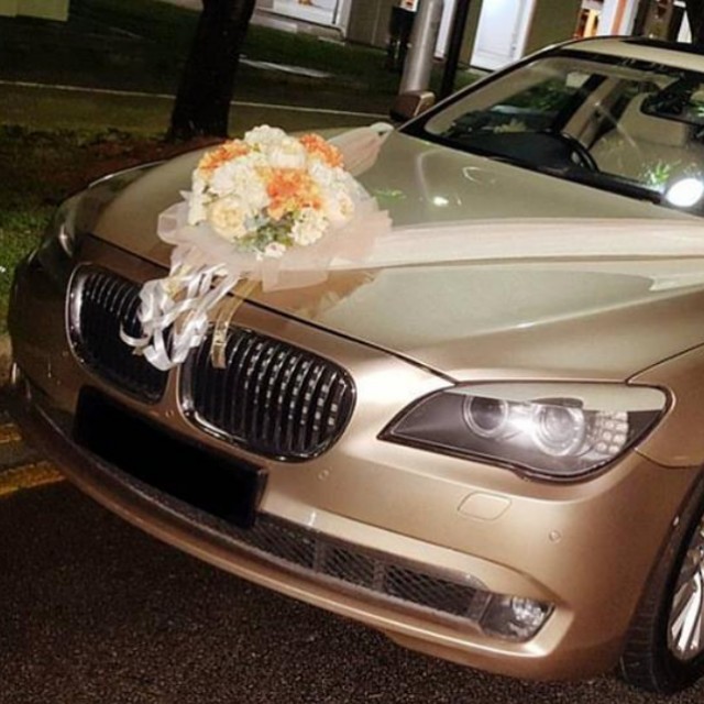 Wedding Car Deco Champagne Gold Car Accessories On Carousell