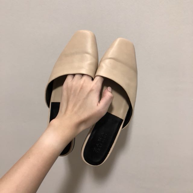 zara nude mules