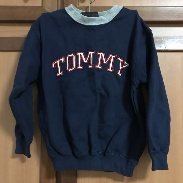 tommy hilfiger blue pullover