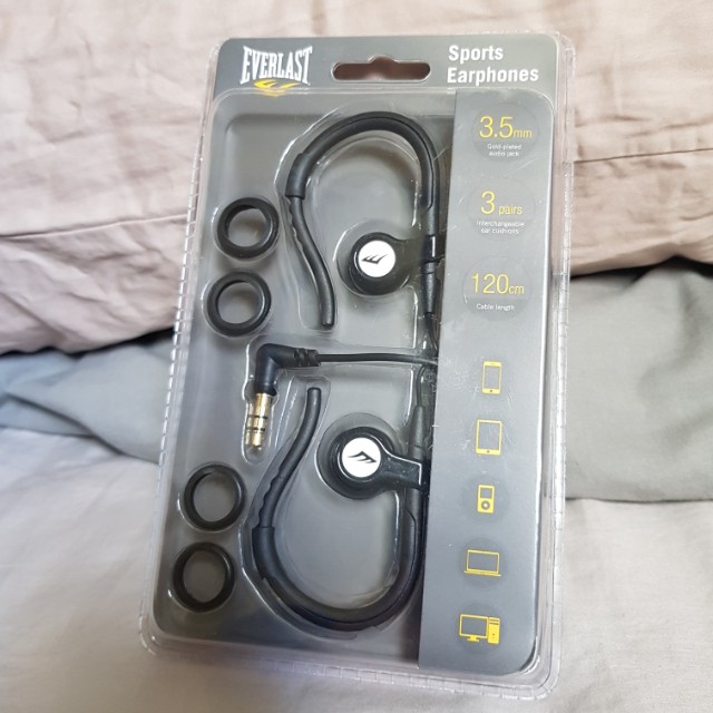 BNIB Everlast Sports Earphones Audio Earphones on Carousell