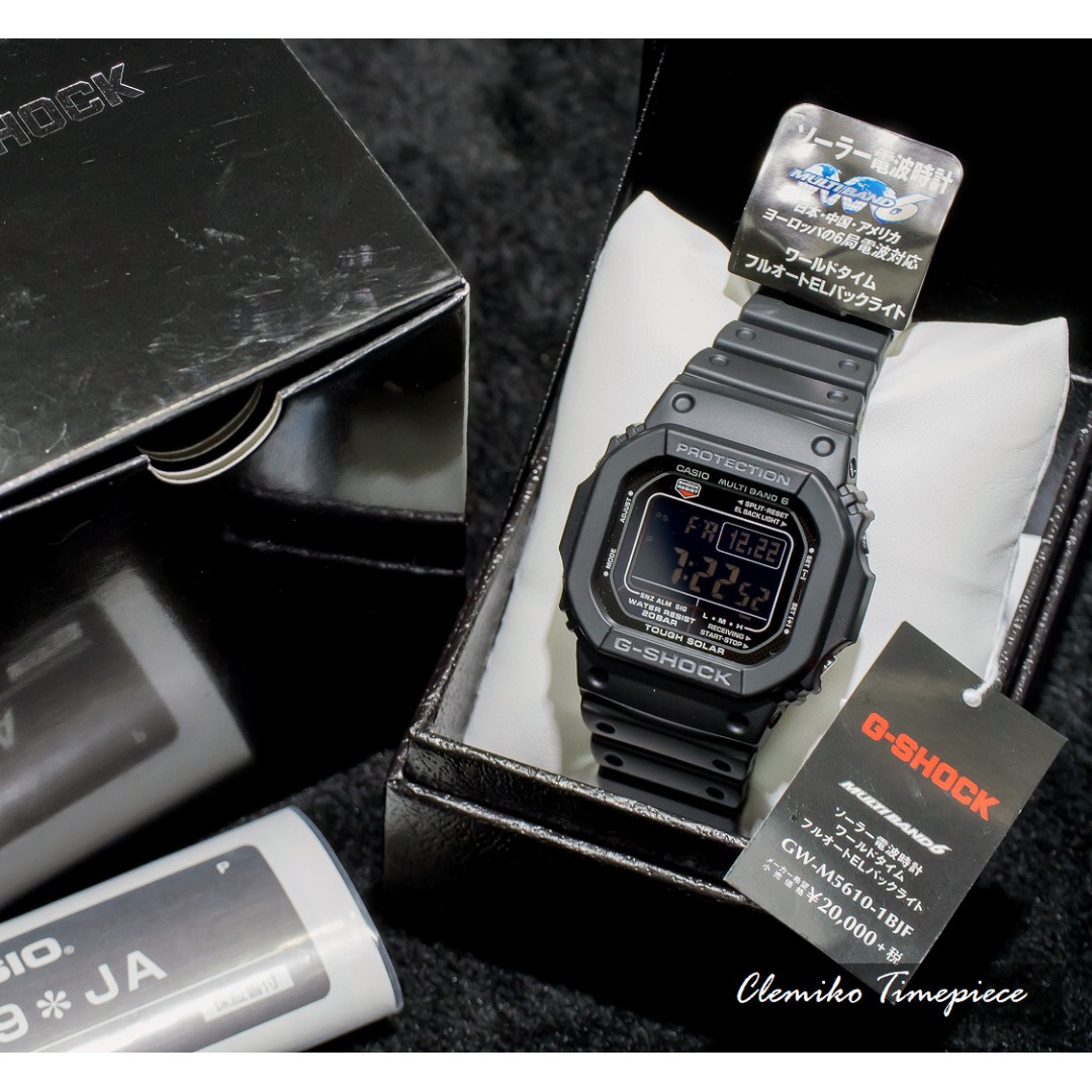 土瓜灣海悅店 Casio G Shock 5600 Series 日本版 Gw M5610 1bjf G Shock 5600 Series 系列 電波受信機能 Tough Solar Gw M5610 1b 1 可簽卡 可分期 現金交易優惠 11 名牌 錶 Carousell