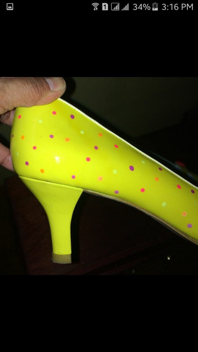 Elle Retro Polka Dot Kitten Heels Sz40 (Category: Heels) located in Manila. Submitted by jan_ice25 (Listing ID 145637090, Image 2). Description: Used for Office Anniversary party.. Please see last photo to appreciate.. Thanks...