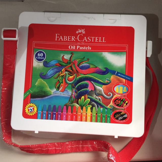 Faber Castell Crayon Oil Pastel 60 Warna Books Stationery