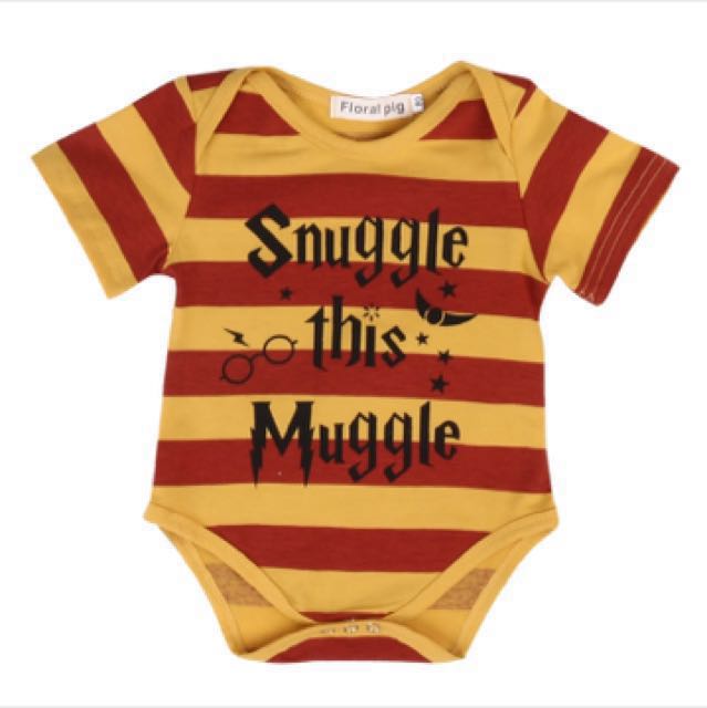 Harry Potter Snuggle This Muggle Baby Romper Babies Kids Babies Kids Fashion On Carousell