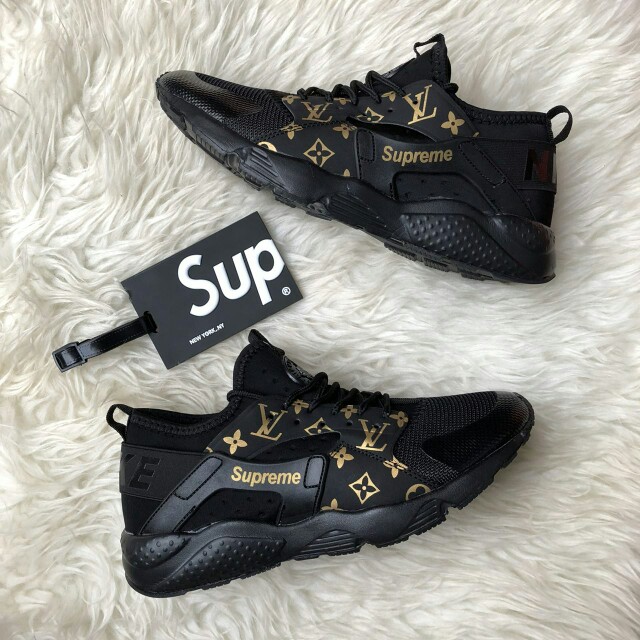 lv supreme nike huarache
