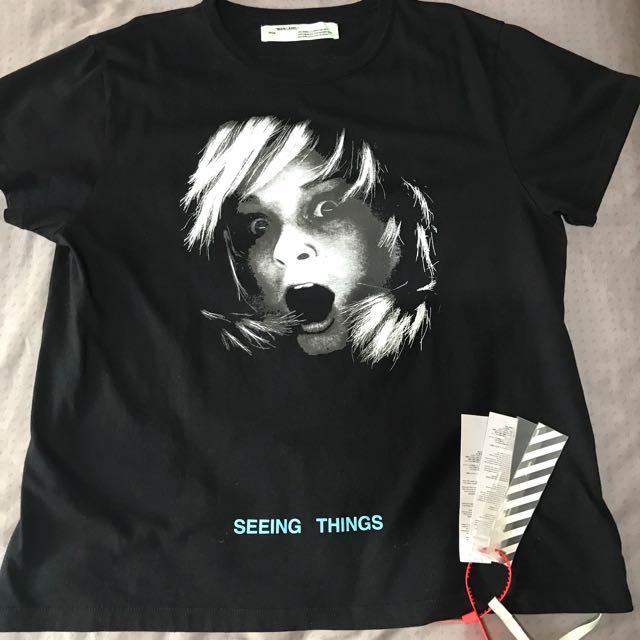 Off White Screaming Girl Tee Men s Fashion Tops Sets Tshirts