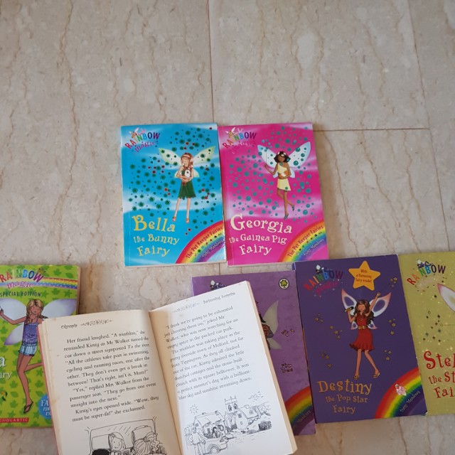 rainbow magic (Category: Children's Books) located in Singapore. Submitted by art3decor (Listing ID 145599698, Image 2). Description: first row - $1.50 Second row - $3 buy all for $15 pages a bit yellowish but overall still in good condition.