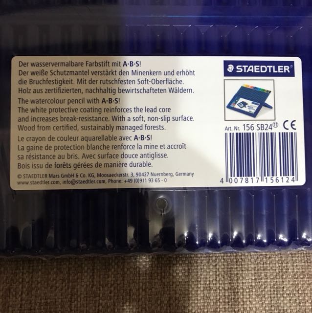 Staedtler Ergo Soft Aquarell 156 Premium Quality 24 Triangular