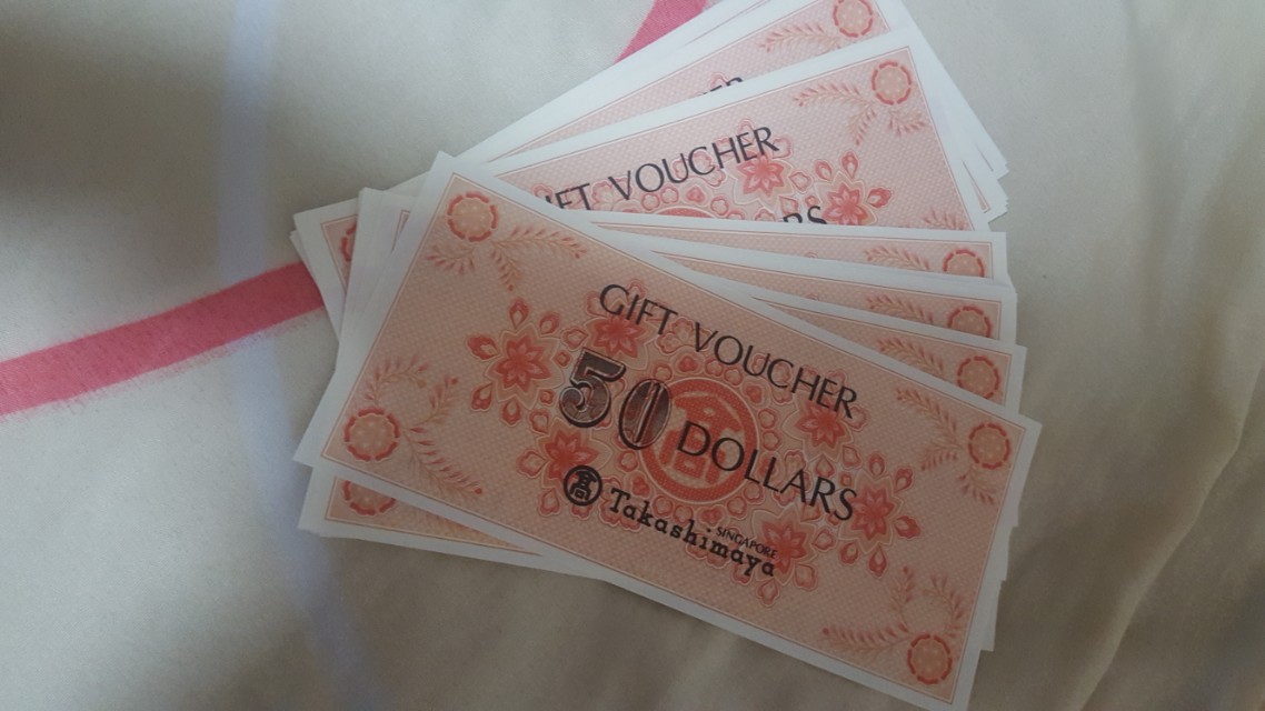 Takashimaya Vouchers 490 10 Entertainment Gift Cards Vouchers On Carousell