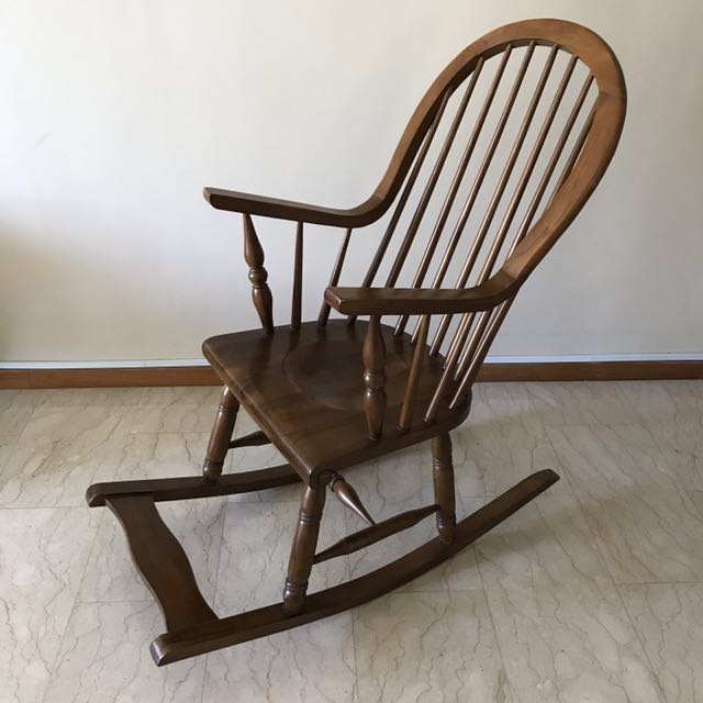Teak Rocking Chair Furniture Tables Chairs On Carousell