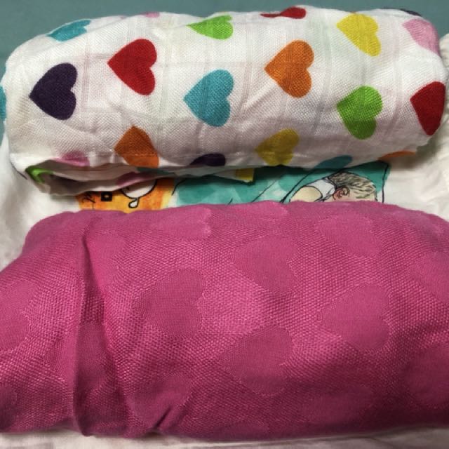 Tula Baby Blanket Rainbow Hearts Avery Printed Babies Kids Babies Kids Fashion on Carousell