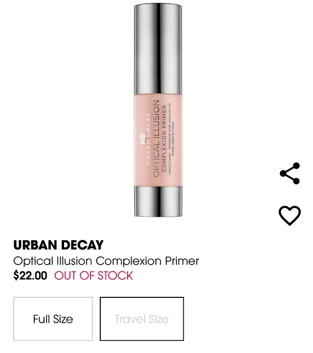 Urban Decay Optical Illusion Complexion Primer, Beauty & Personal Care