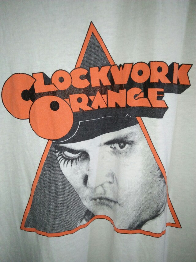 Orange vintage store t shirt