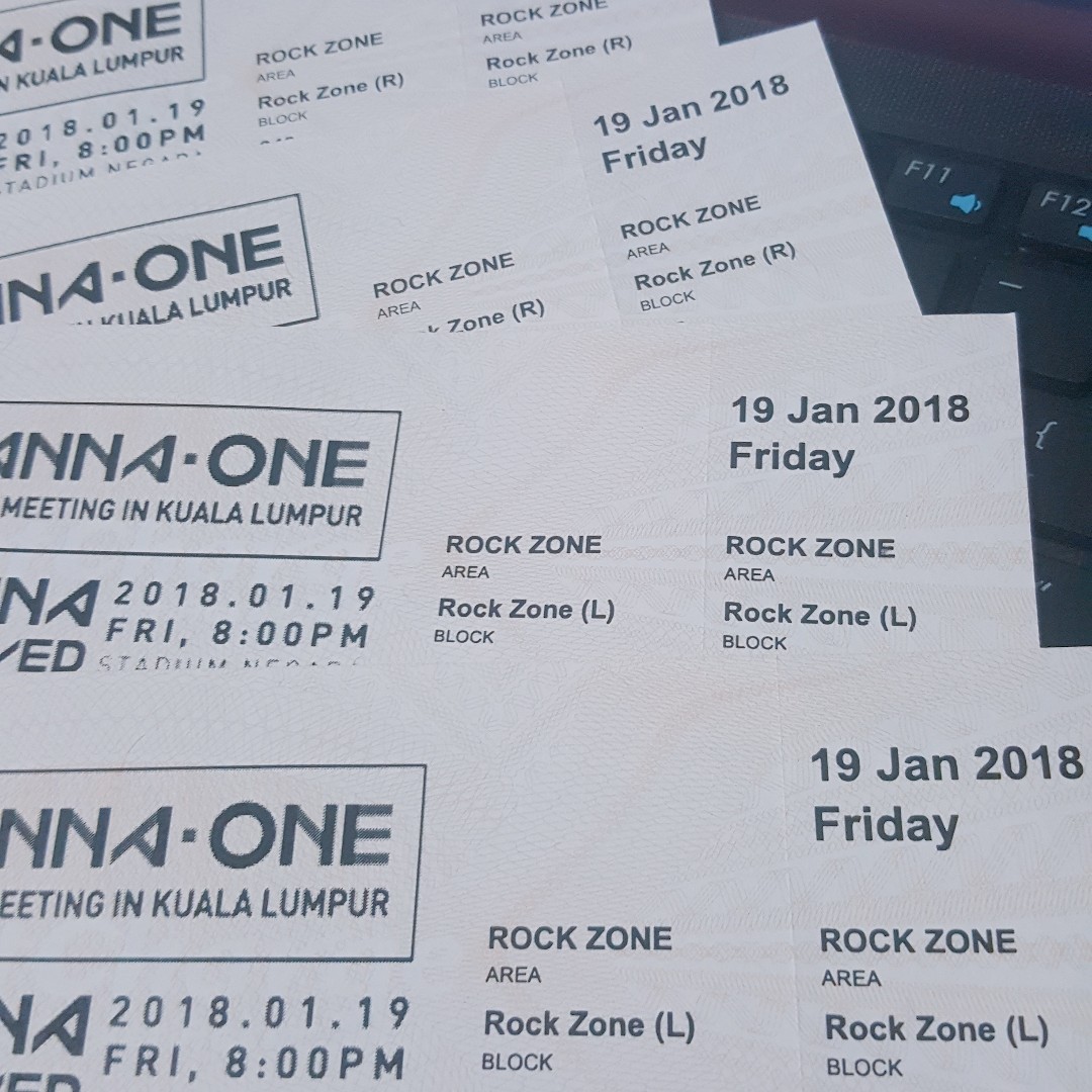 wanna one malaysia ticket