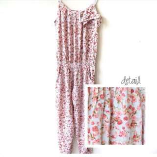 A-022 floral jumpsuit