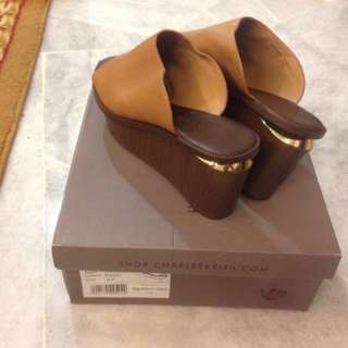 Charles Keith Beige Wedges