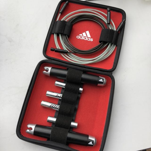 Condición Geología Adición Adidas Weighted Skipping Rope Set Speed Jump Skip Boxing Fitness with Case,  Women's Fashion, Activewear on Carousell