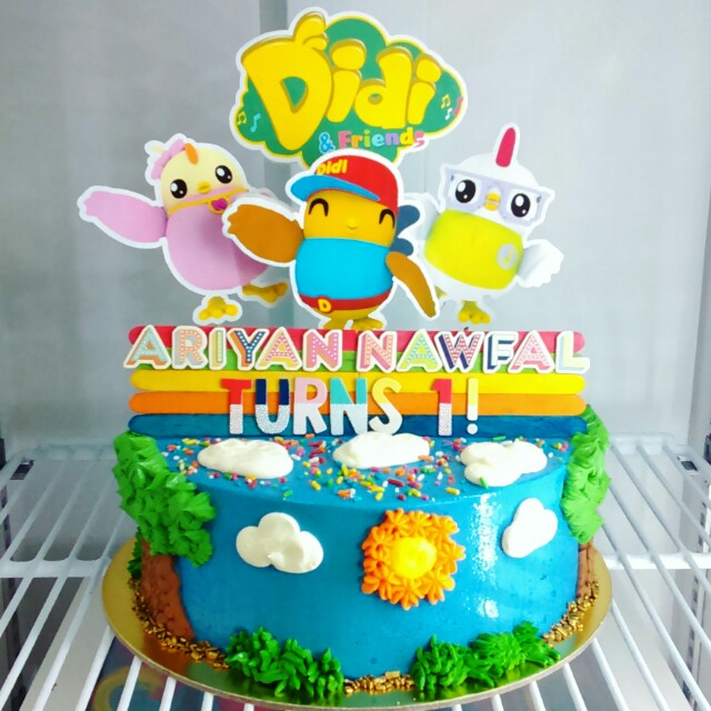Didi And Friends Theme Cake Food Drinks Baked Goods On Carousell