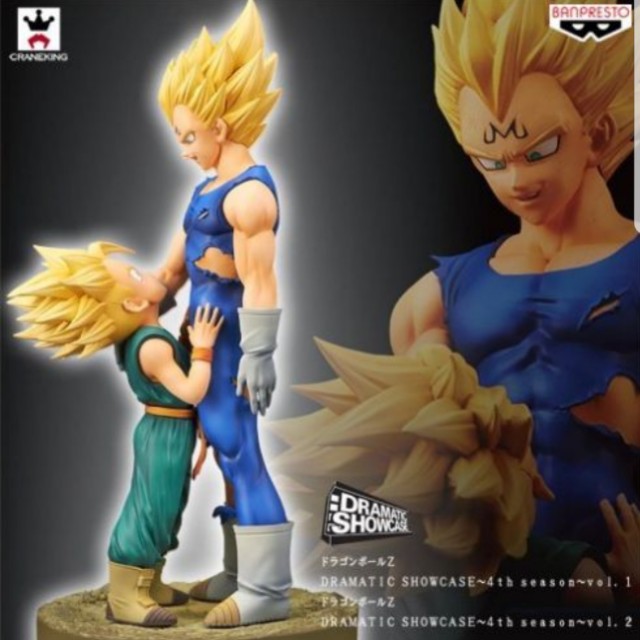 Dragonball Dramatic Showcase (Category: Toy Figures) located in Singapore. Submitted by darkprye (Listing ID 145725613, Image 1). Description: Authentic Asia version. Unopened. Set of 2 (Vegeta and Trunks). Tag: Goku, Gohan, Vegeta, Trunks, Broly, Piccolo, Frieza, Cell, Buu, Majin, Beerus, Whiz, Jiren, Saiyan, Figures, Bandai, Banpresto, Gintama, Gudetama, Sanrio, Doraemon, Pokemon.