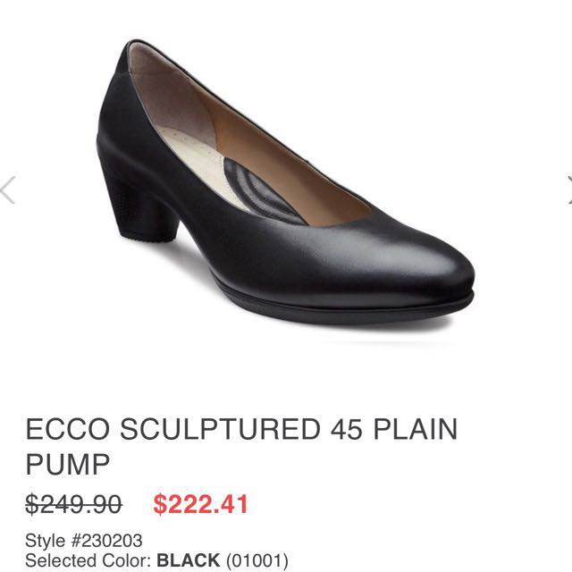 Ecco Pump Black Noir Sculptured 45 Women s Fashion Footwear Heels on Carousell