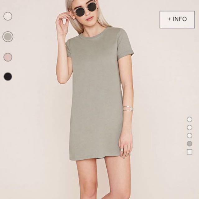 olive t shirt dress