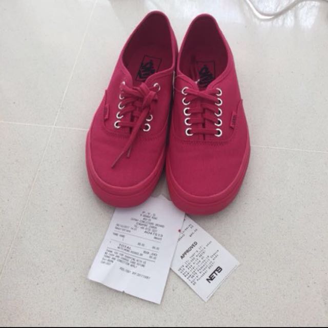 vans rose red