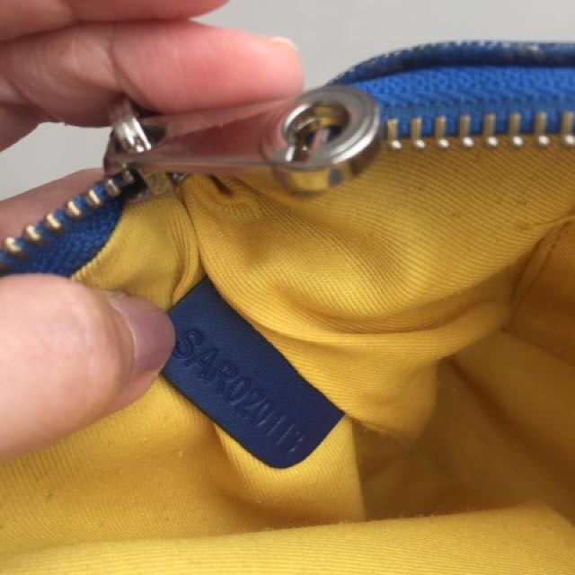 Goyard Zip Pouch Bag Navy