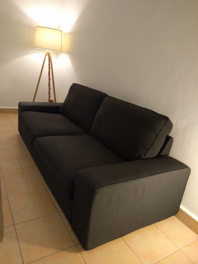 Ikea 3seater Kivik sofa (dark blue), Furniture & Home Living