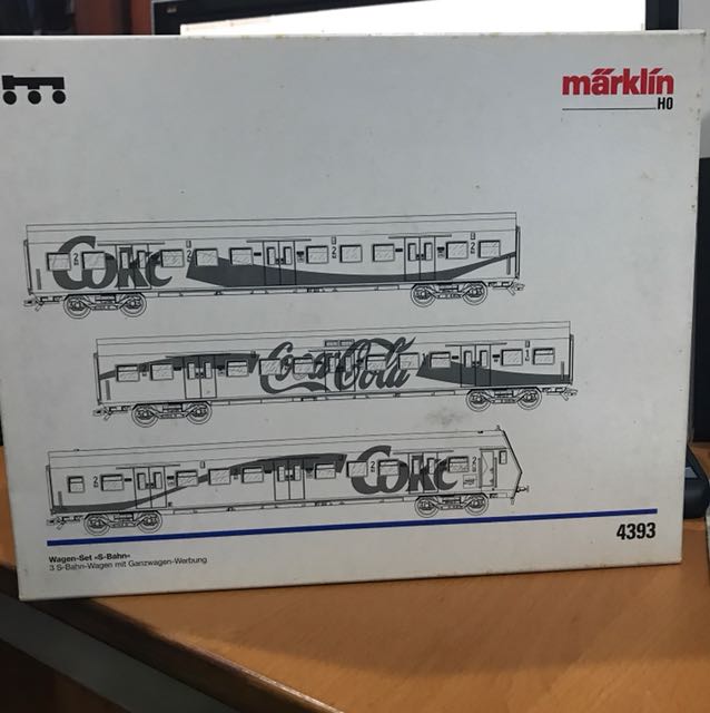 Marklin Ho 4393 Coca Cola S Bahn 3 Wagen Set Bulletin Board On