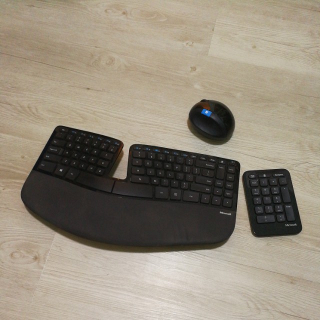 Microsoft Sculpt Ergonomic Desktop Wireless Keyboard And Mouse Set Electronics Computer Parts Accessories On Carousell