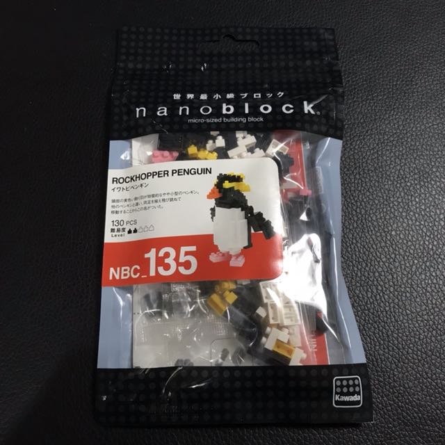 NEW NANOBLOCK Rockhopper Penguin Nano Block Micro-Sized Building Blocks NBC-135