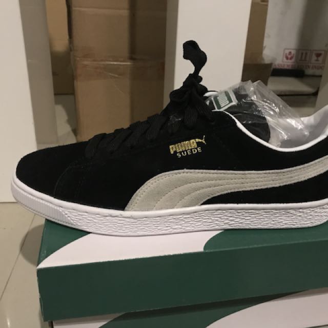 Puma suede classic black white new 