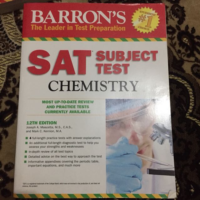 Sat Subject Test Chemistry Barron S Buku Alat Tulis Buku