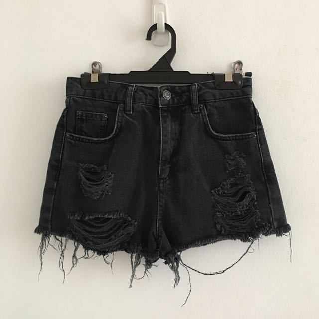 distressed mom shorts