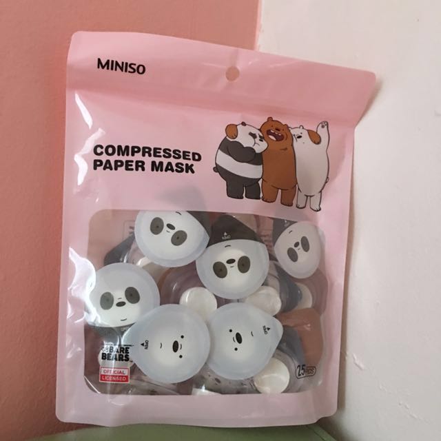 compressed paper mask