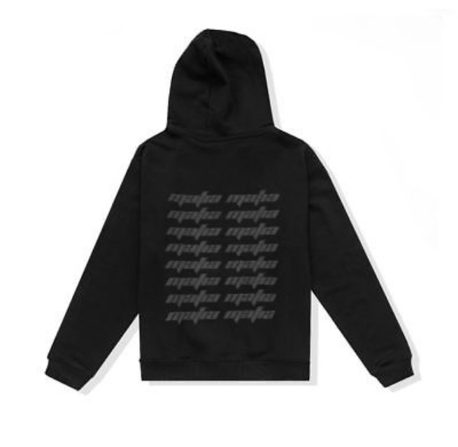 YEEZY MAFIA Faded Black 3M Reflective Hoodie Men s Fashion Tops