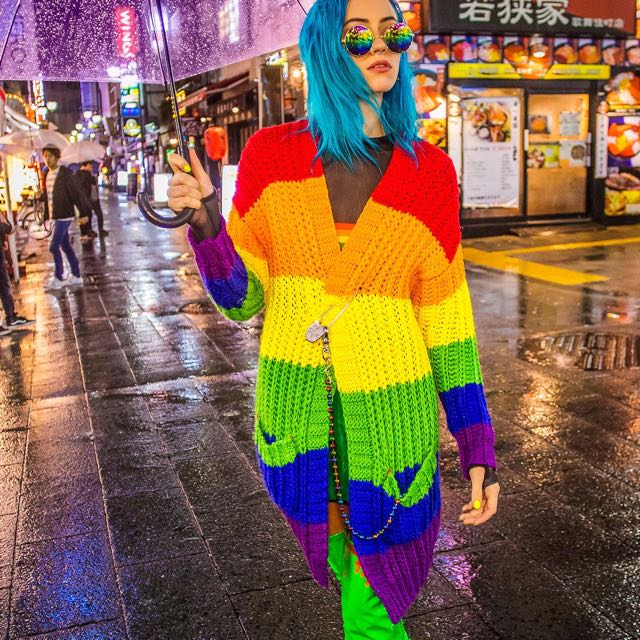 Rainbow luv new arrivals cardigan