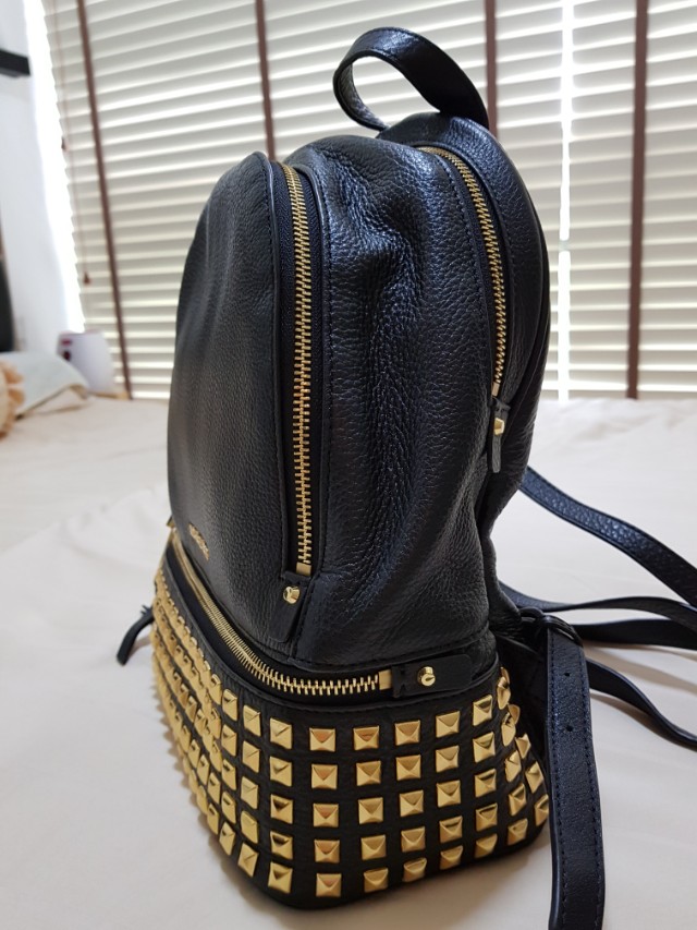 Rhea medium studded leather backpack on sale