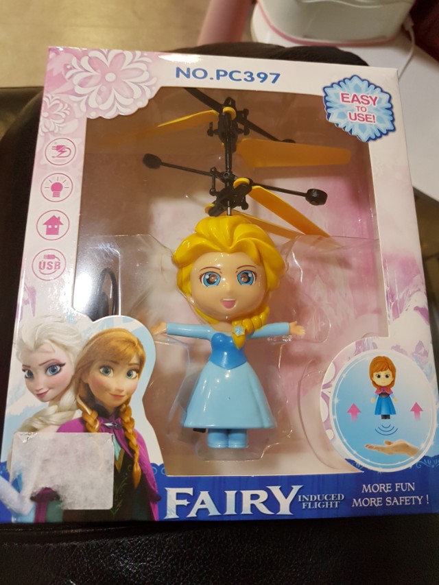 frozen flying doll